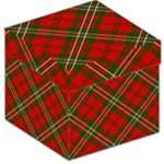 Red And Green Tartan Storage Box Storage Stool 12 