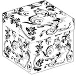 Floral Decorative Storage Stool 12 
