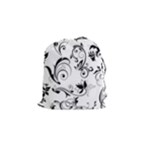 Floral Decorative Drawstring Pouch (Small)