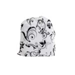 Floral Decorative Drawstring Pouch (Medium)