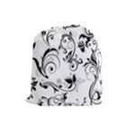 Floral Decorative Drawstring Pouch (Large)