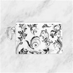 Floral Decorative Canvas Cosmetic Bag (Small)