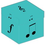 Music Blue Storage Stool 12 