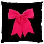 Pink Ribbon Large Flano Cushion Case (Two Sides)