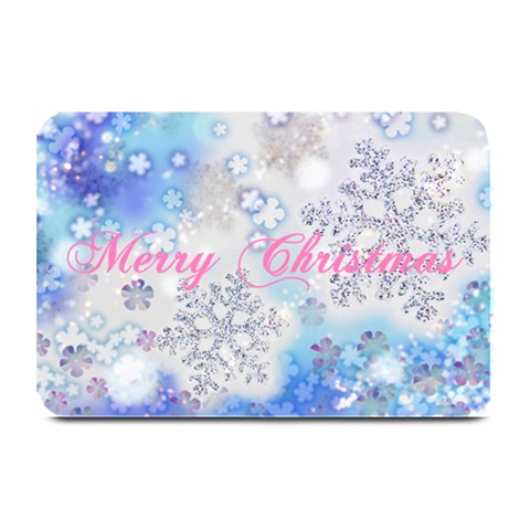 Pink And Blue Christmas Plate Mat from DESIGN GIFT SHOP 18 x12  Plate Mat