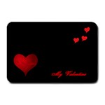 My Valentine Black And Red Plate Mat