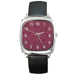 Dusky Rose Square Metal Watch