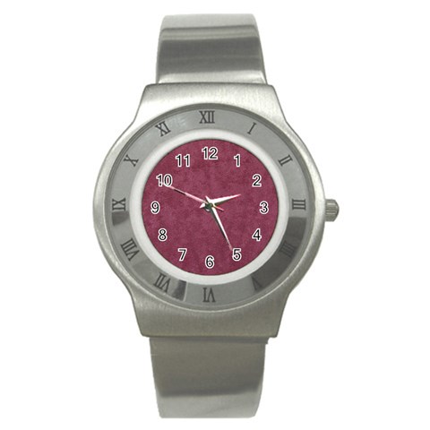 Dusky Rose Stainless Steel Watch from DESIGN GIFT SHOP Front