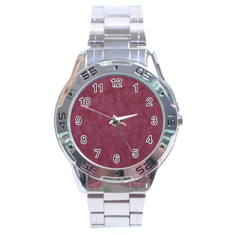 Dusky Rose Stainless Steel Analogue Watch from DESIGN GIFT SHOP Front