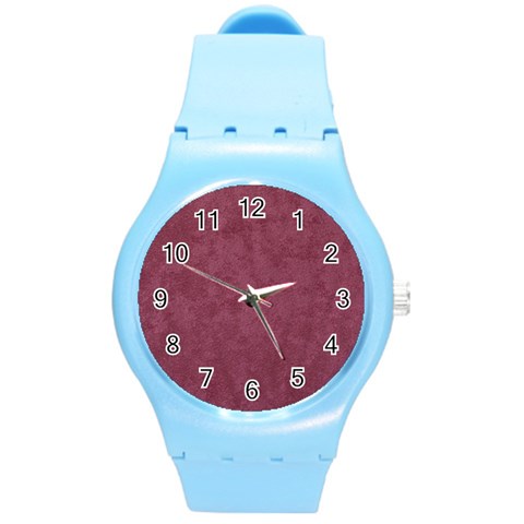 Dusky Rose Round Plastic Sport Watch (M) from DESIGN GIFT SHOP Front