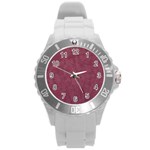 Dusky Rose Round Plastic Sport Watch (L)