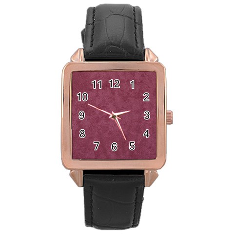 Dusky Rose Rose Gold Leather Watch  from DESIGN GIFT SHOP Front