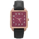 Dusky Rose Rose Gold Leather Watch 