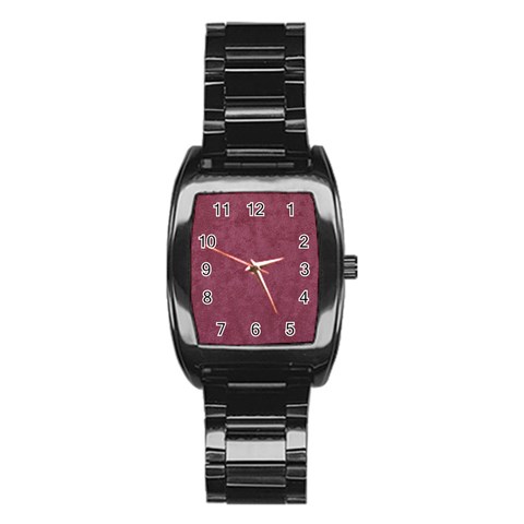 Dusky Rose Stainless Steel Barrel Watch from DESIGN GIFT SHOP Front
