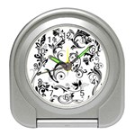 Floral Decorative Travel Alarm Clock