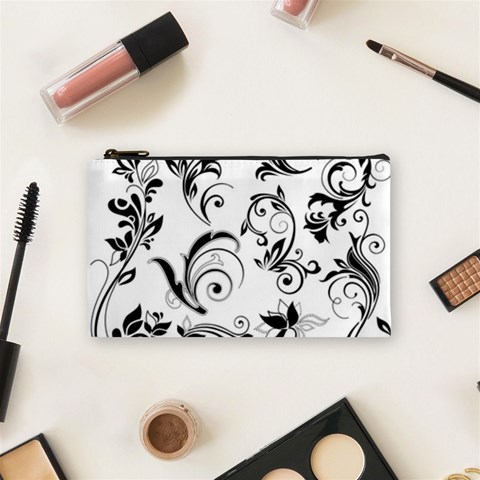 Floral Decorative Cosmetic Bag (Small) from DESIGN GIFT SHOP Front