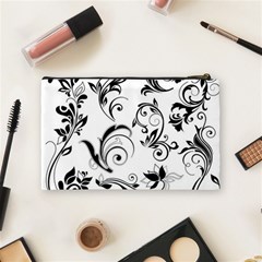 Floral Decorative Cosmetic Bag (Medium) from DESIGN GIFT SHOP Back