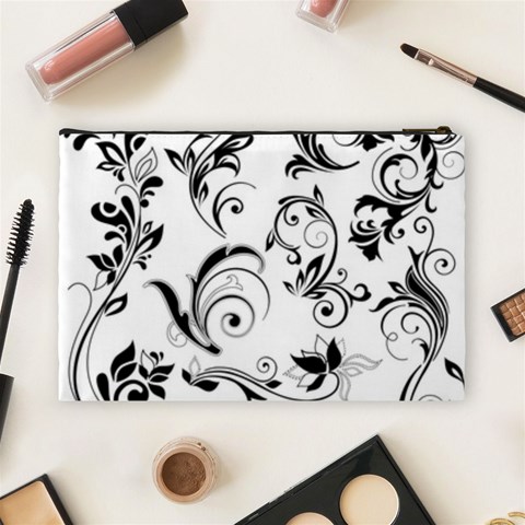 Floral Decorative Cosmetic Bag (Large) from DESIGN GIFT SHOP Back