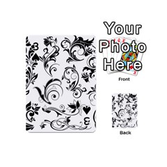 Floral Decorative Playing Cards 54 (Mini) from DESIGN GIFT SHOP Front - Spade3