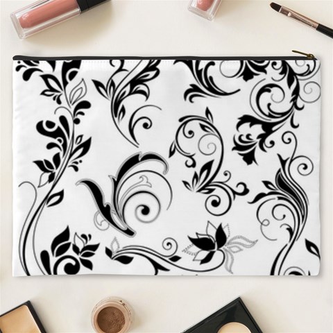 Floral Decorative Cosmetic Bag (XXXL) from DESIGN GIFT SHOP Back