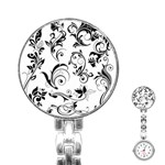 Floral Decorative Stainless Steel Nurses Watch