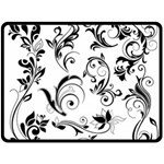 Floral Decorative Double Sided Fleece Blanket (Large)