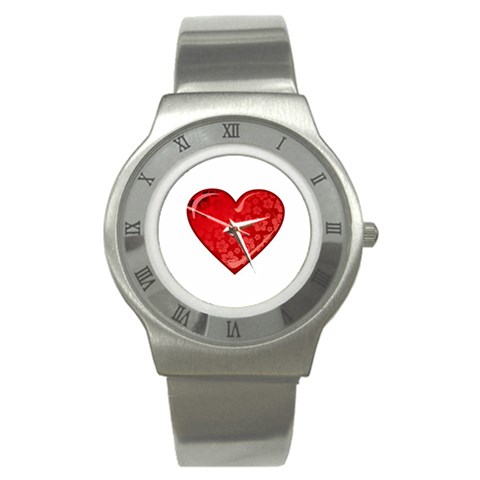 Heart Stainless Steel Watch from DESIGN GIFT SHOP Front