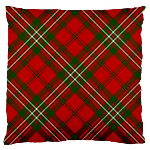 Red and Green Cross tartan Large Cushion Case (Two Sides) from DESIGN GIFT SHOP Front