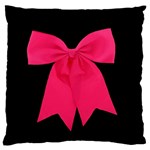 Pink Ribbon Large Flano Cushion Case (Two Sides)