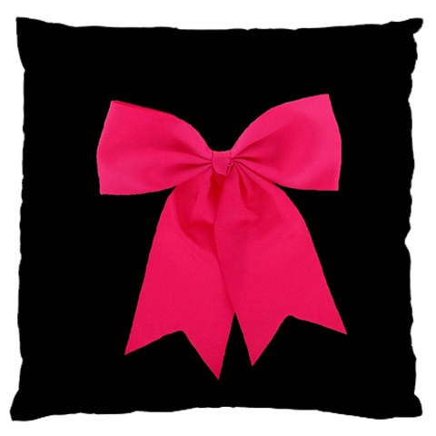 Pink Ribbon Large Flano Cushion Case (Two Sides) from DESIGN GIFT SHOP Back