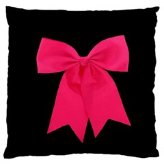 Pink Ribbon Large Flano Cushion Case (Two Sides) from DESIGN GIFT SHOP Back