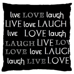 Live Love Laugh Large Cushion Case (Two Sides) from DESIGN GIFT SHOP Front