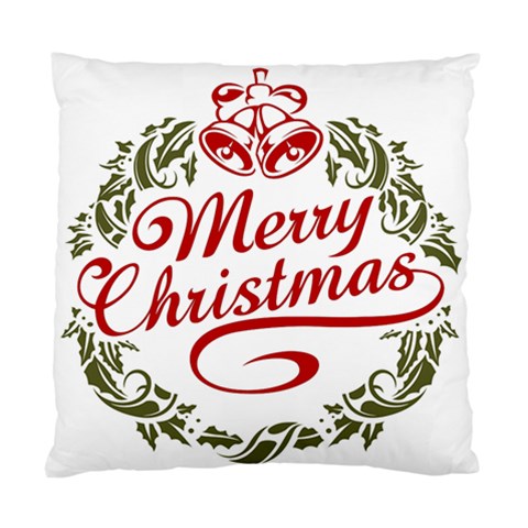 Merry Christmas On White Standard Cushion Case (One Side) from DESIGN GIFT SHOP Front