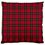 Red Tartan Large Cushion Case (One Side)