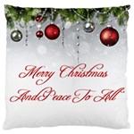 Christmas Peace To All Large Cushion Case (One Side)