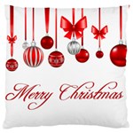 Hanging Red Baubles Large Cushion Case (One Side)