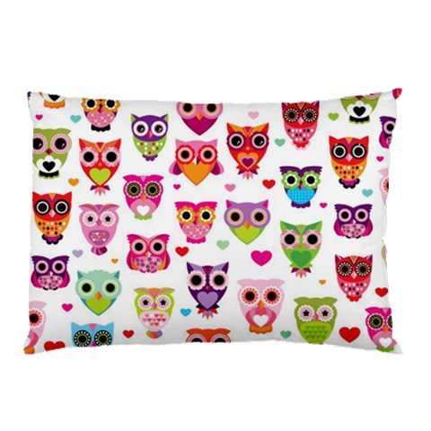 Colourful Owls from DESIGN GIFT SHOP 26.62 x18.9  Pillow Case