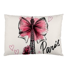 Paris and Bow Pillow Case (Two Sides) from DESIGN GIFT SHOP Front
