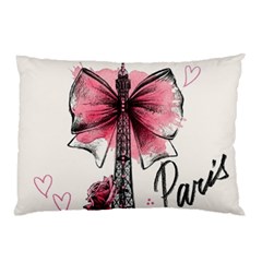Paris and Bow Pillow Case (Two Sides) from DESIGN GIFT SHOP Back