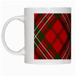 Red tartan Christmas Mug White Mug
