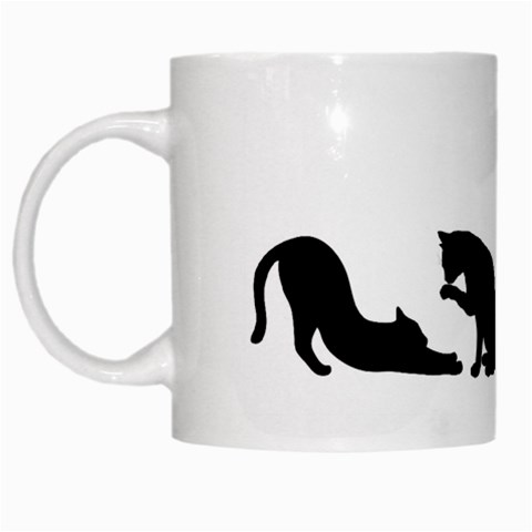 Silo Playful cats mug White Mug from DESIGN GIFT SHOP Left