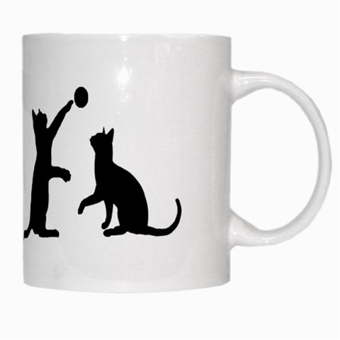 Silo Playful cats mug White Mug from DESIGN GIFT SHOP Right