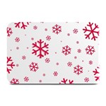 Red Snowflakes Plate Mat