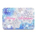 Pink And Blue Christmas Plate Mat